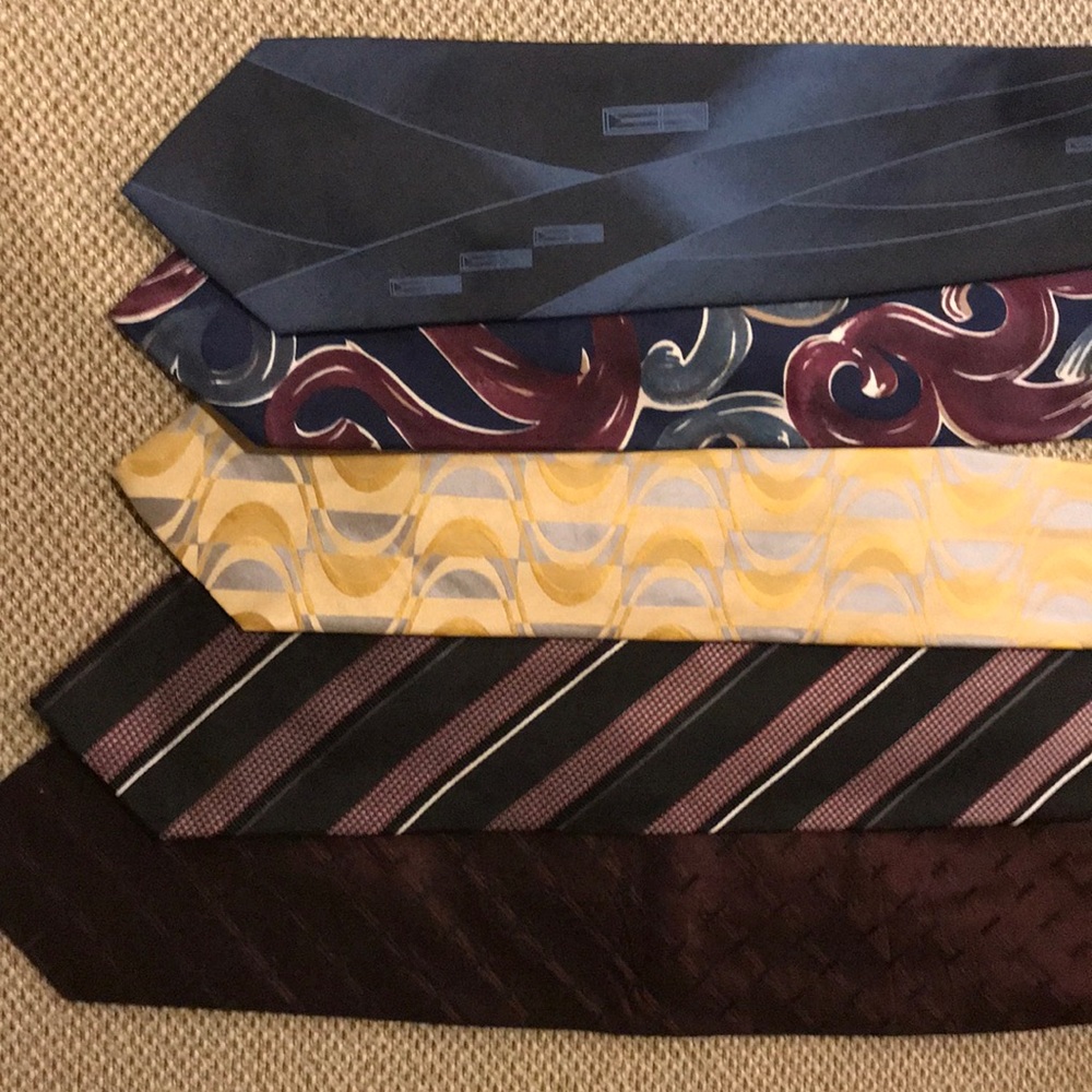 5 New All Silk Luxury Ties Mixed Brands Arrow